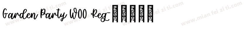 Garden Party W00 Reg字体转换